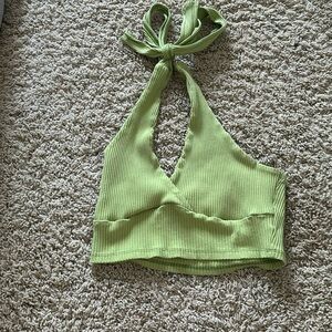 open back, halter top